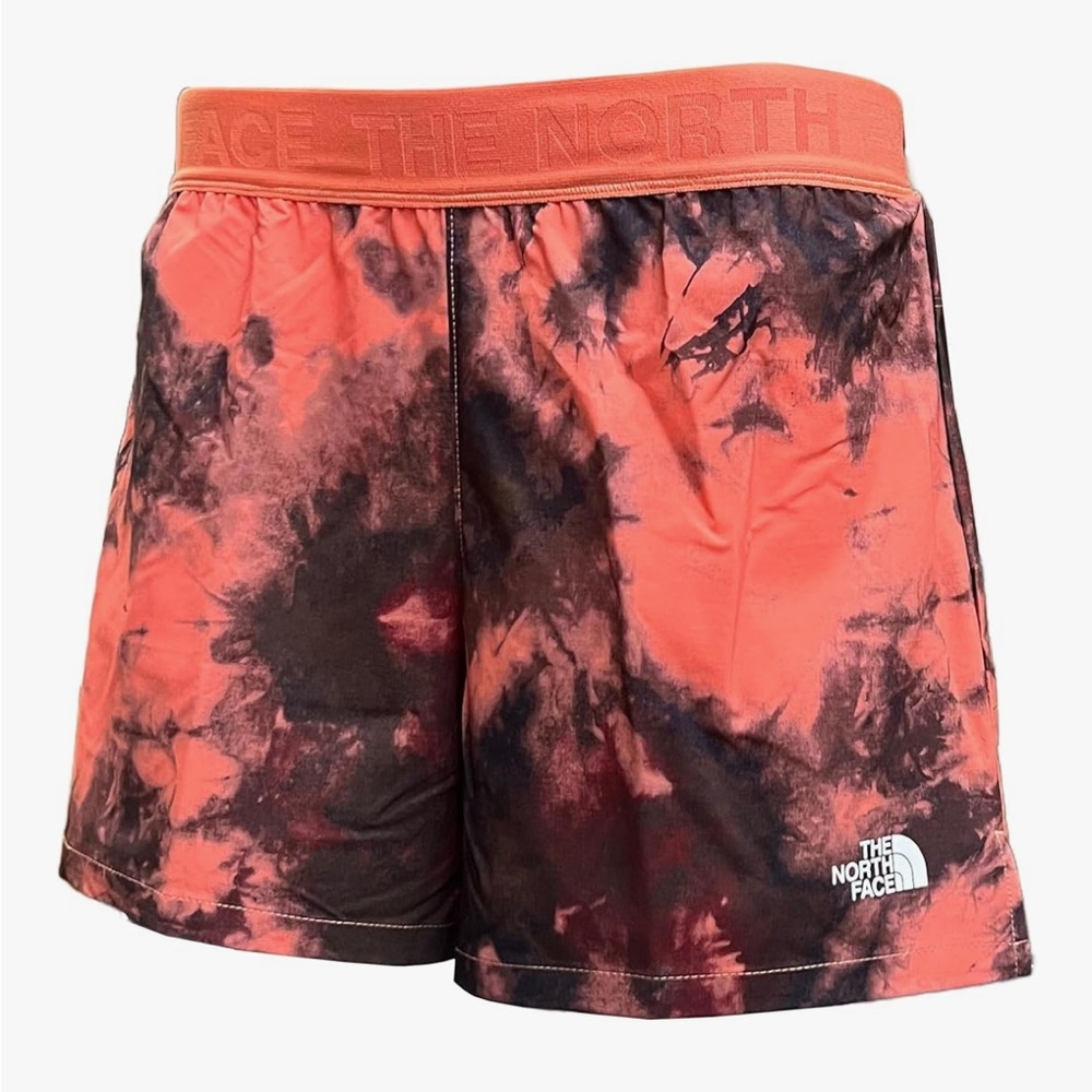 NWT The North Face Wander Peach Coral Iced Dyed Lined Shorts